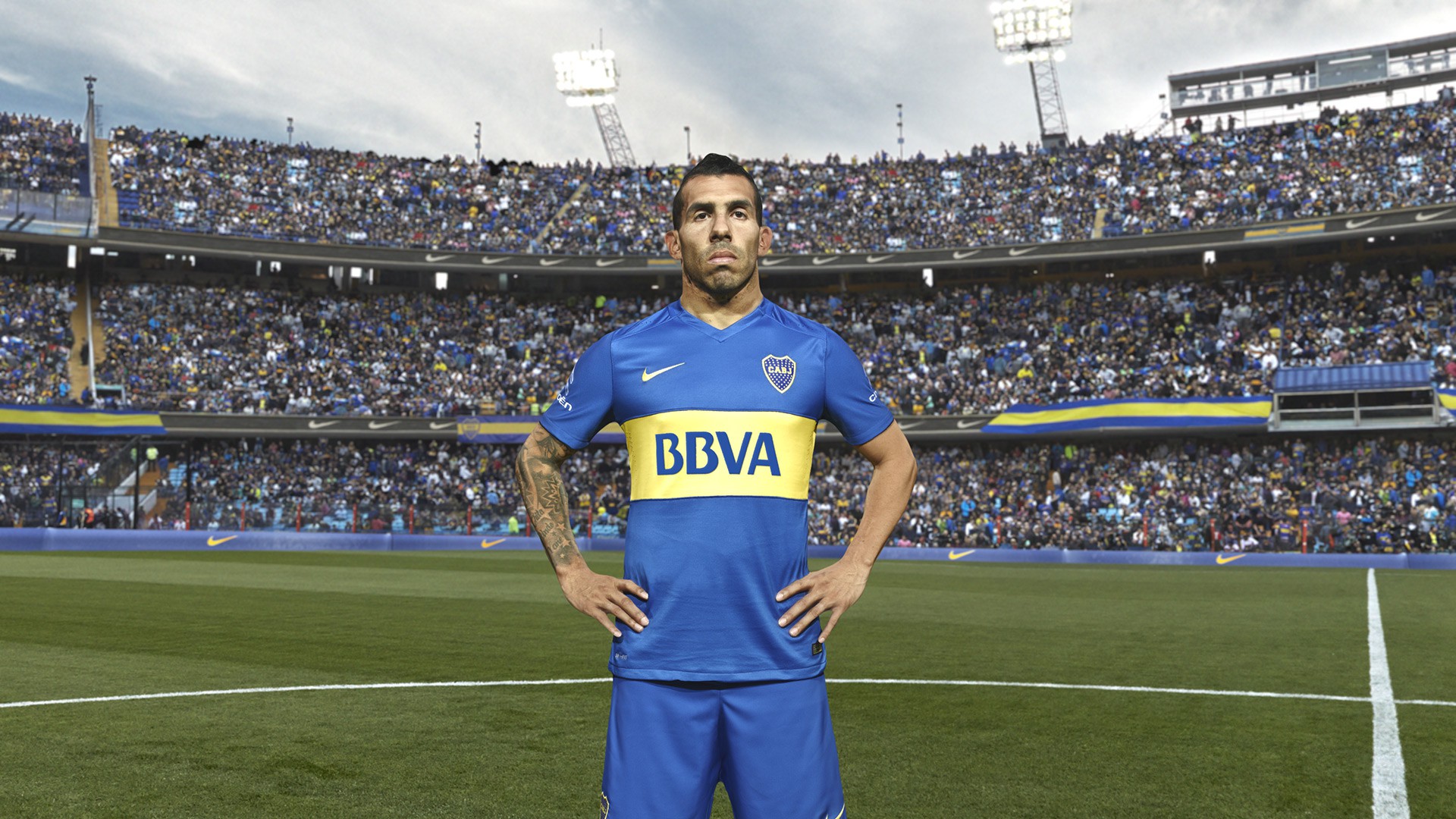 Carlos Tevez 2016 Boca Juniors Nike Kit Wallpapers - Boca Juniors - HD Wallpaper 