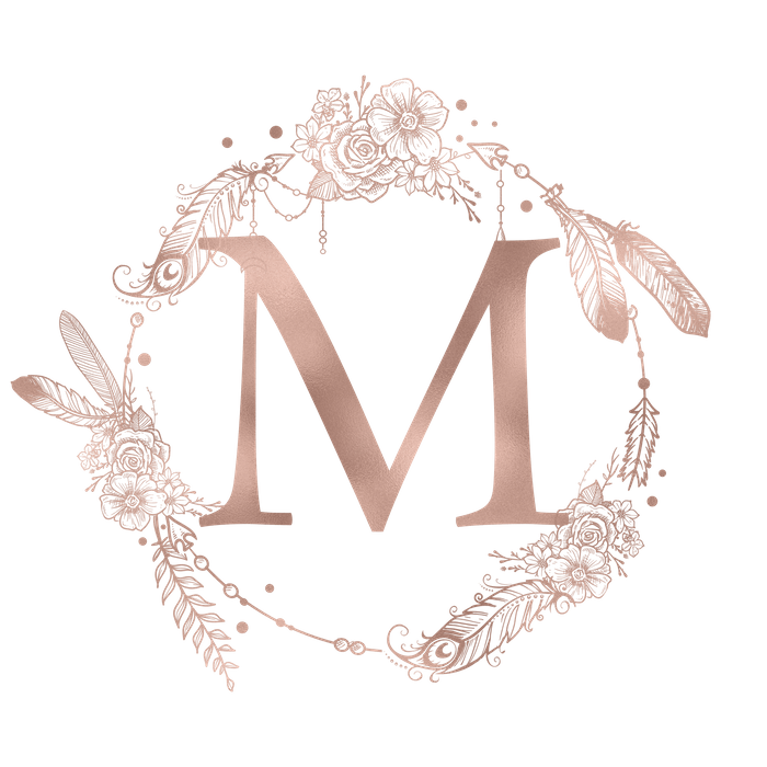 Drawing Wallpapers Rose Gold - Rose Gold Letter M - 700x700 Wallpaper -  