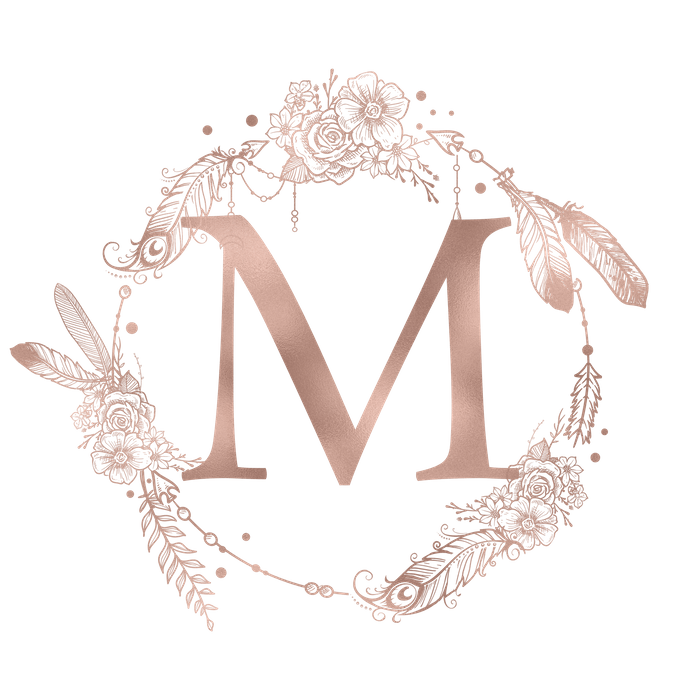 Drawing Wallpapers Rose Gold - Rose Gold Letter M - HD Wallpaper 