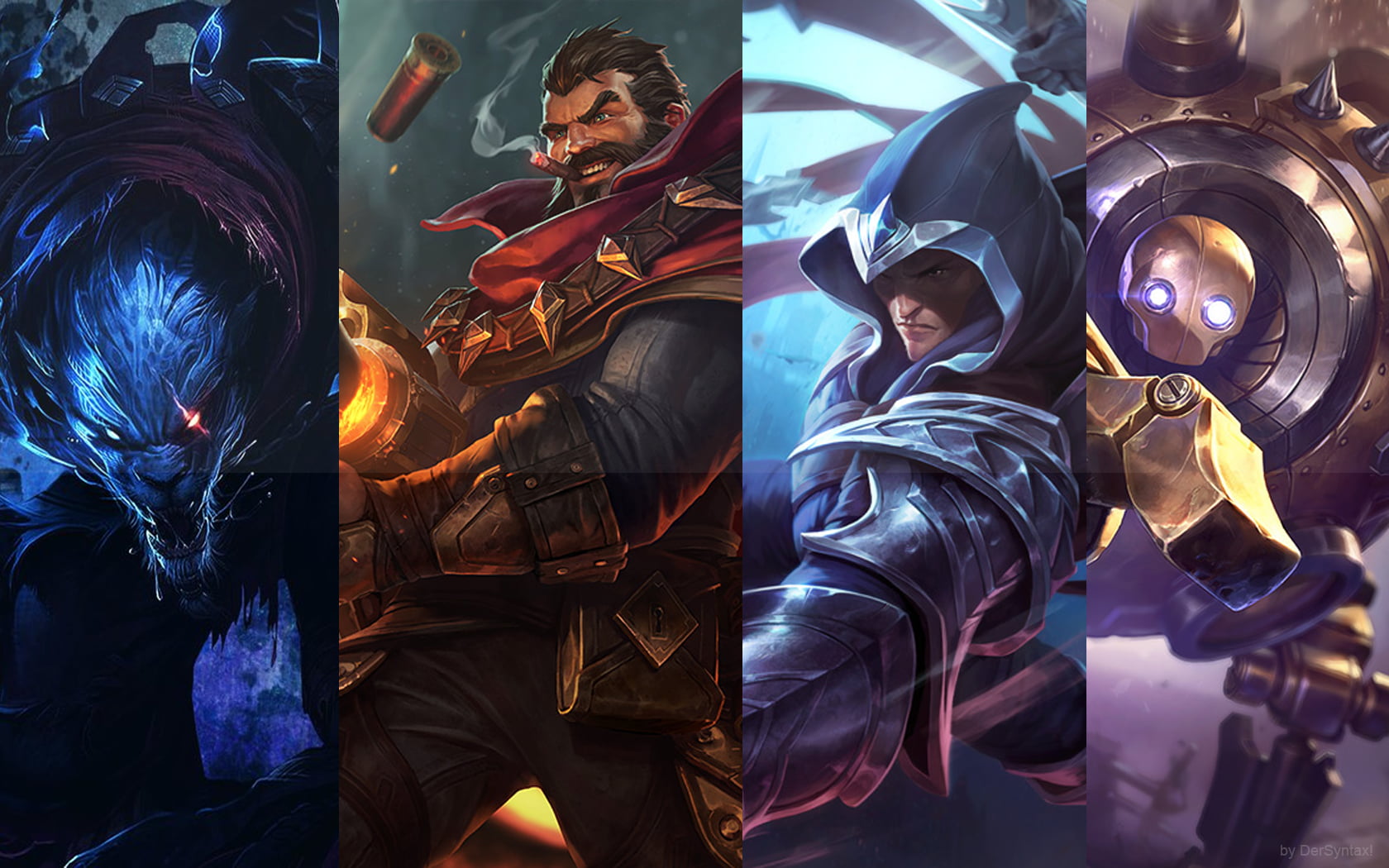 Four League Of Legends Character - HD Wallpaper 