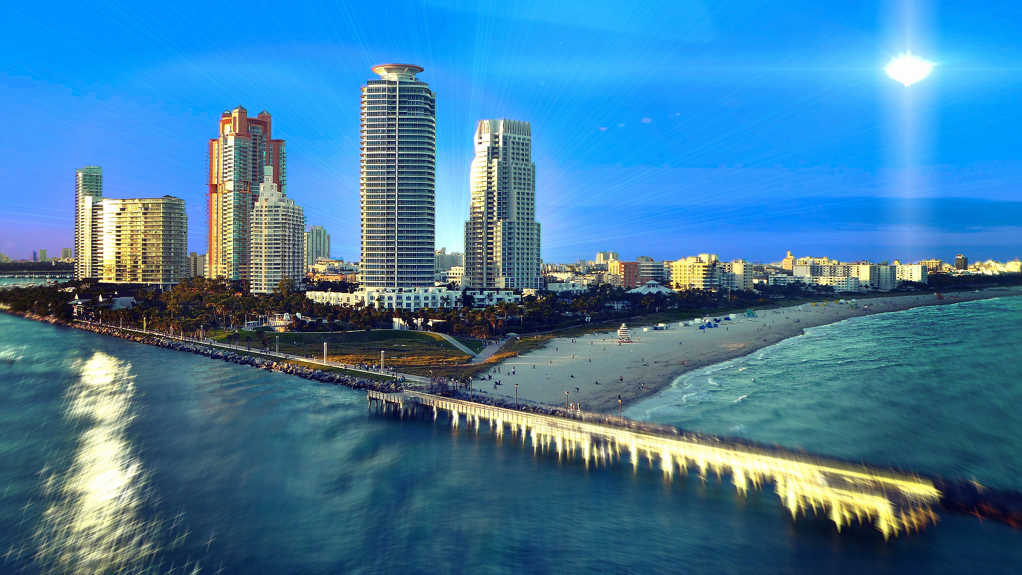 2048x1152, Miami Beach Fondos Fresh 45 Miami Hd Wallpapers - Miami Background Hd - HD Wallpaper 