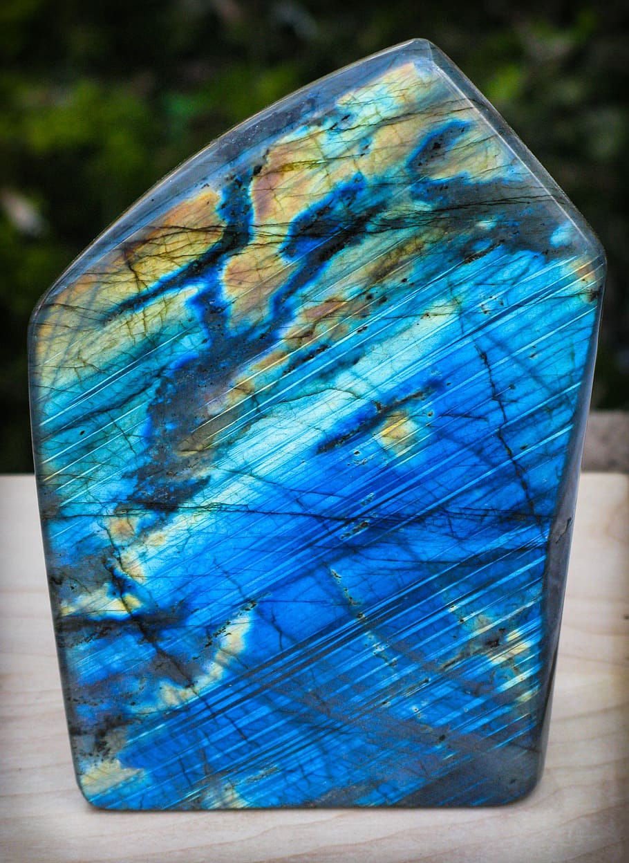 Labradorite, Mineral, Stone, Blue Shimmering, Gem, - Labradorite Mineral - HD Wallpaper 