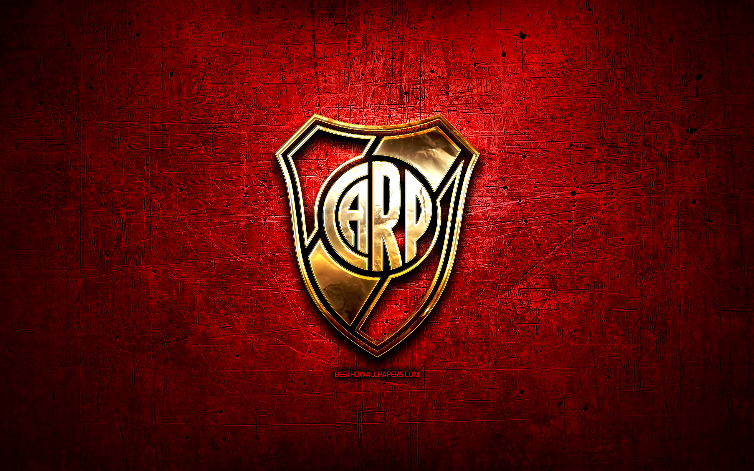 River Plate Fc, Golden Logo, Argentine Primera Division, - Emblem - HD Wallpaper 