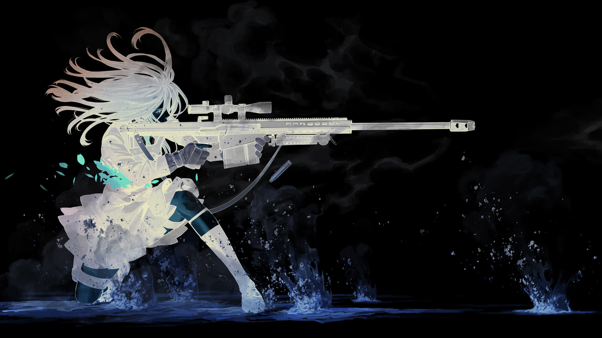 Anime Chica Del Arma Mejorada Cool Wallpaper 
 Data-src - Cool Anime Desktop Backgrounds - HD Wallpaper 