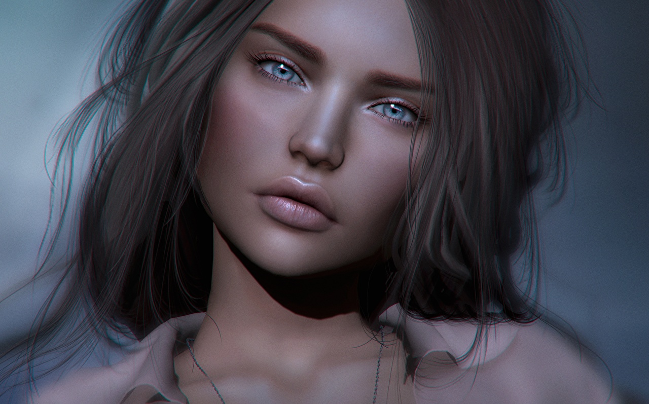 Beautiful Face Wallpaper - Imagenes De Chicas 3d - HD Wallpaper 