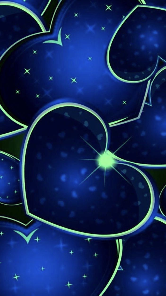 Red And Golden Heart - HD Wallpaper 