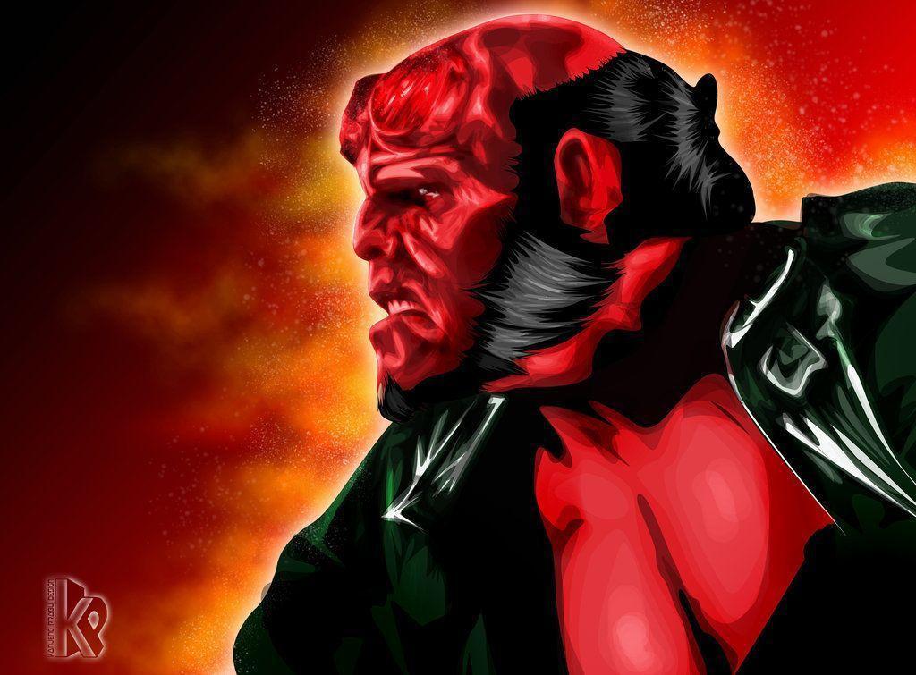 Abstarct Stock Images Superhero Comics Demon Backgrounds - Hellboy 3 Hd - HD Wallpaper 