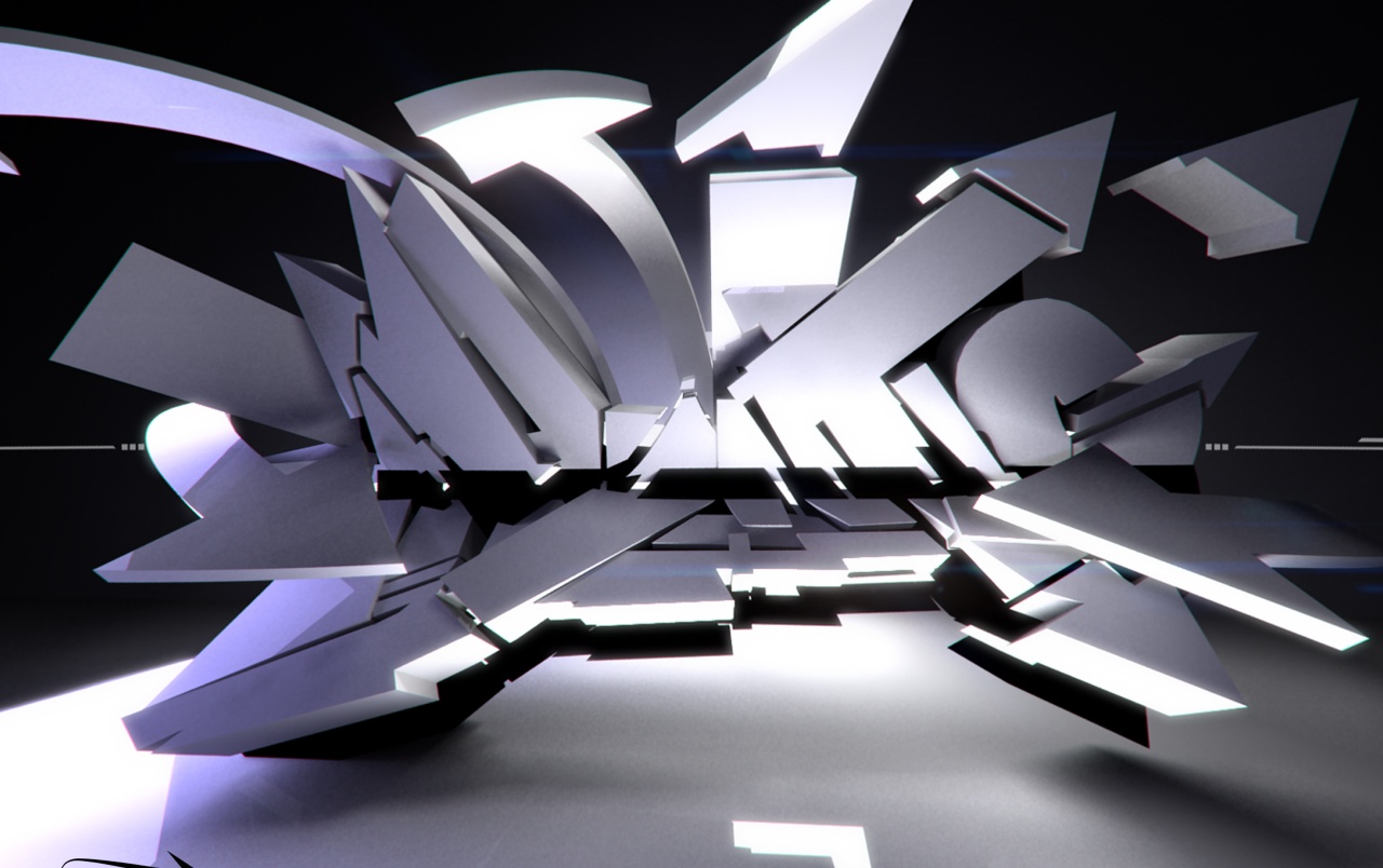 3d Graffiti - Frantic Wallpapers - 3d Graffiti - HD Wallpaper 