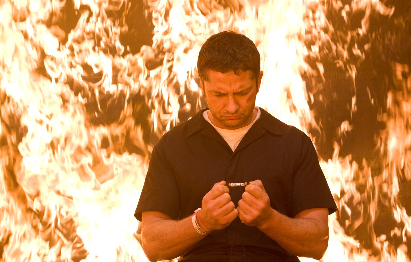 Photo Wallpaper Fire, Gerard Butler, Law Abiding Citizen - Law Abiding Citizen Fire - HD Wallpaper 