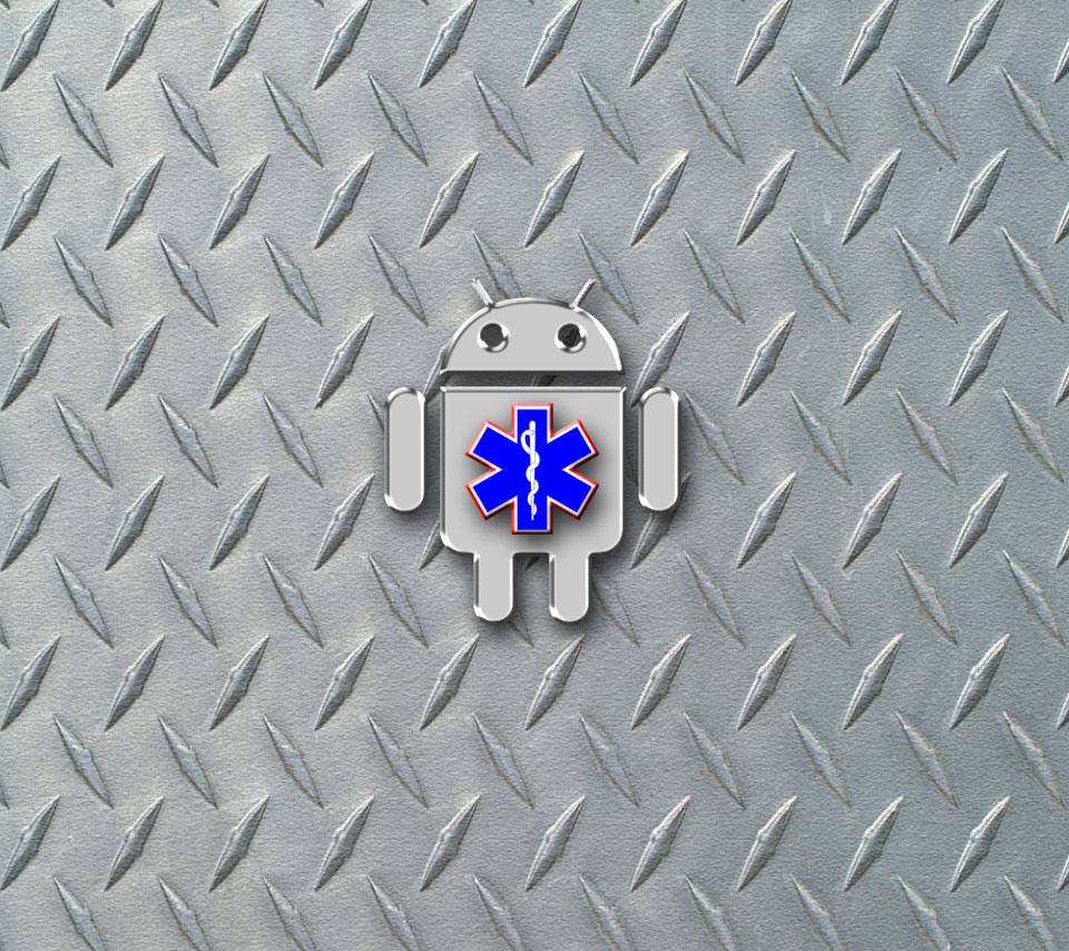 Ems Star On Droid Body Bright Diamond Plate 
				class - Emblem - HD Wallpaper 