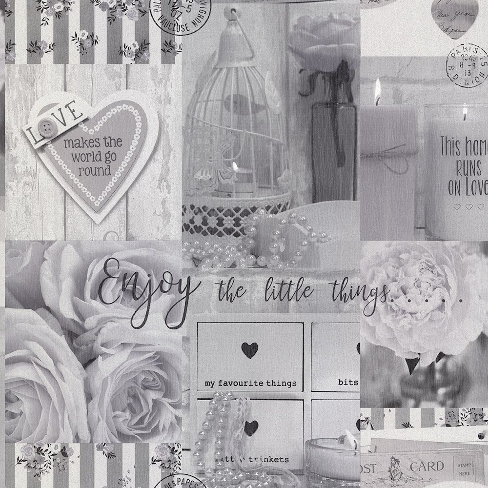 Arthouse Diamond Rose Mono Wallpaper - Wallpaper - HD Wallpaper 