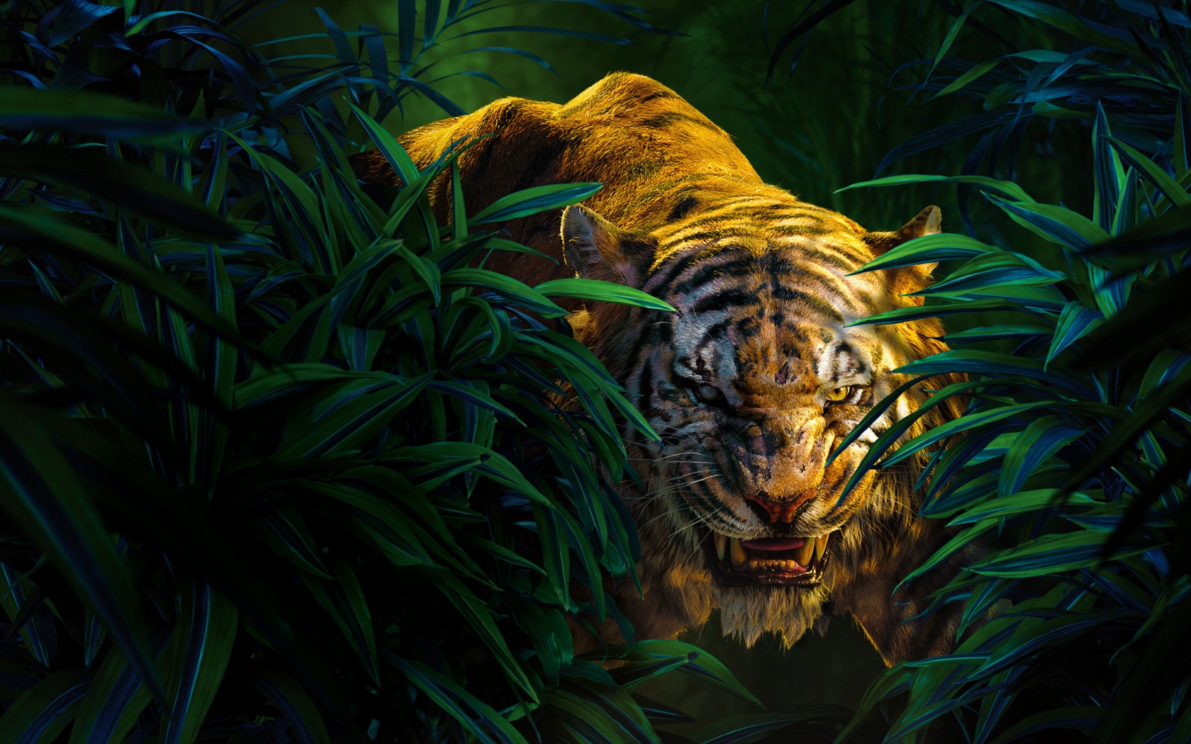 The Jungle Book Shere Khan - World Is A Jungle You Either Fight Or Run F - HD Wallpaper 