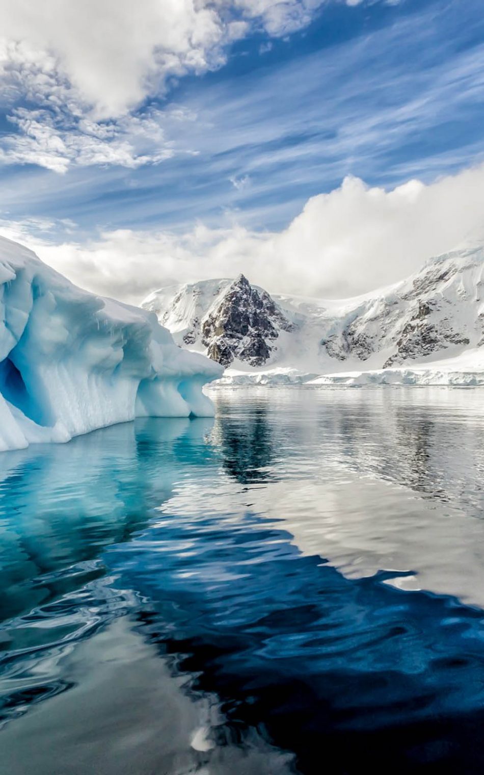 Antarctica Iceberg Ocean Hd Mobile Wallpaper - Antarctica Background - HD Wallpaper 