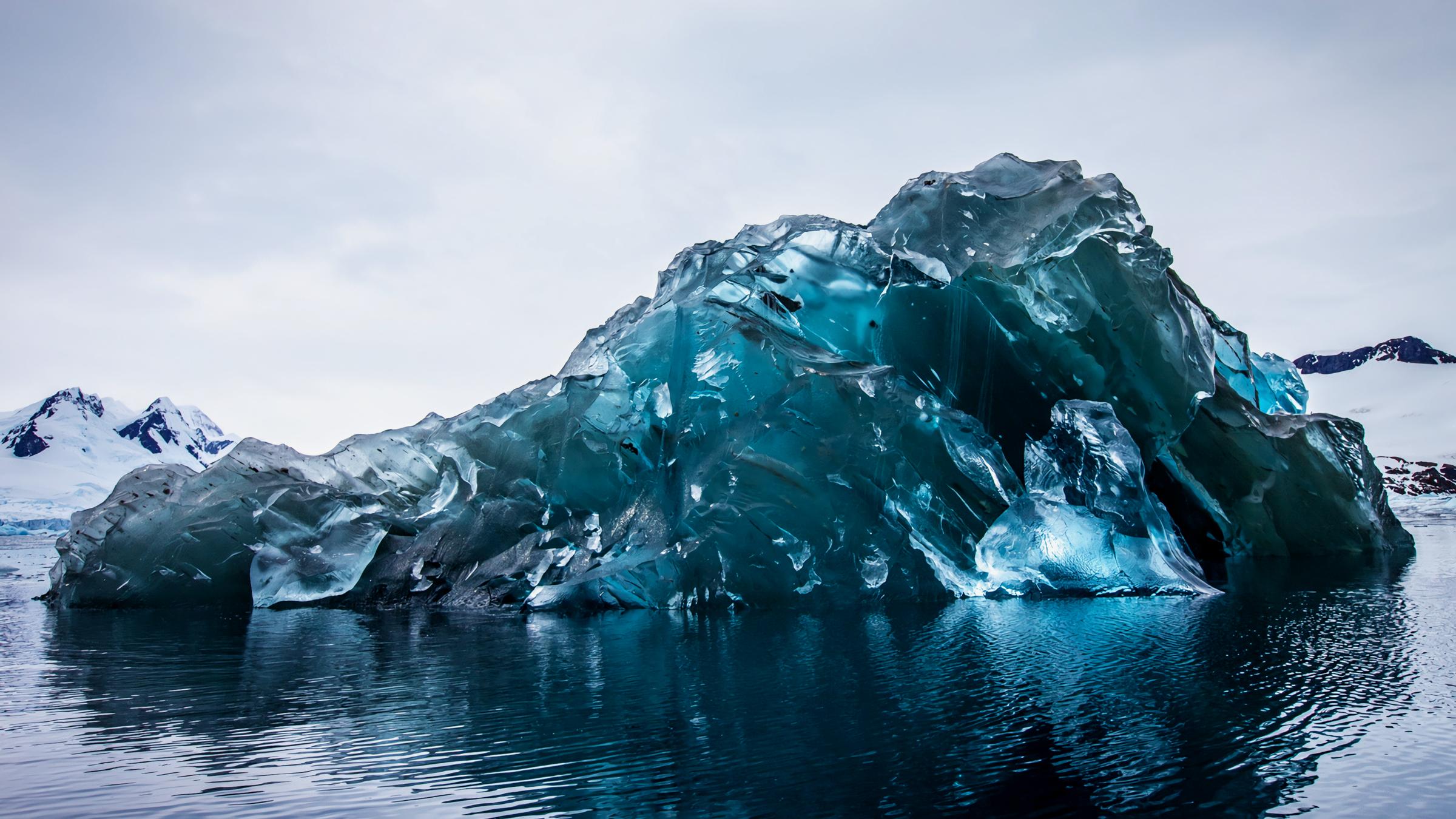 Underside Of A Iceberg - HD Wallpaper 