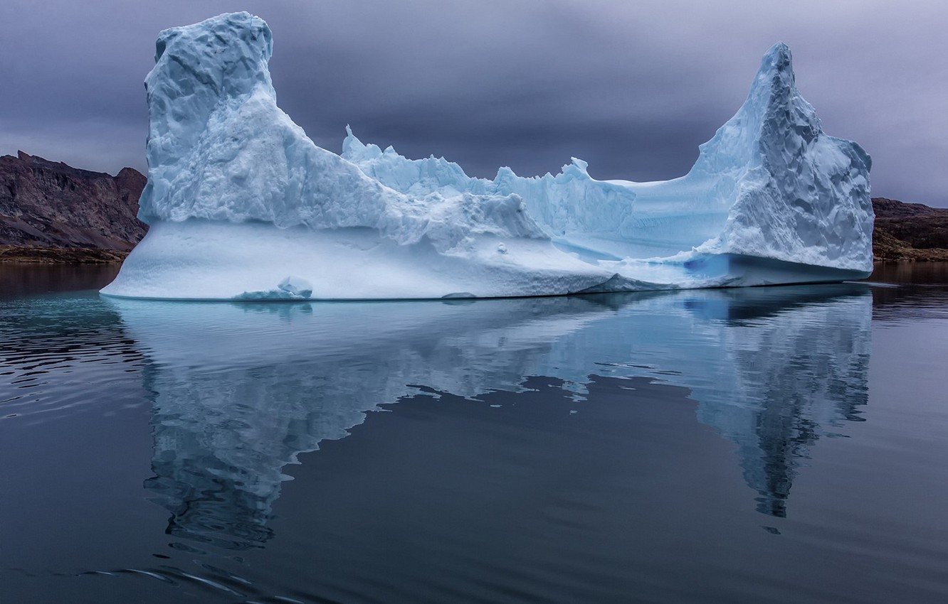 Photo Wallpaper The Ocean, Ice, Iceberg - Iceberg - HD Wallpaper 