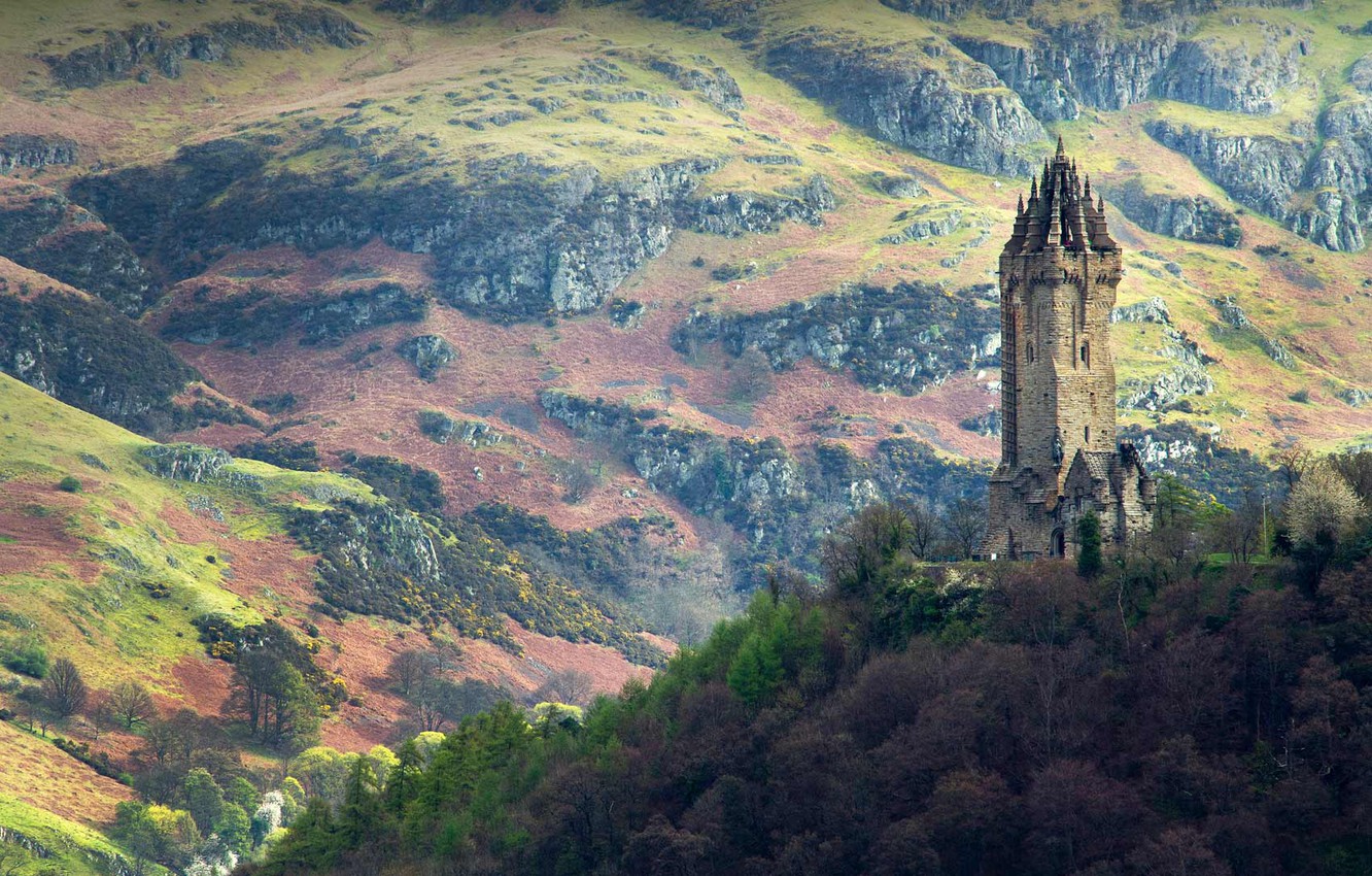 Photo Wallpaper Tower, Scotland, Sterling, The Wallace - National Wallace Monument Hd - HD Wallpaper 