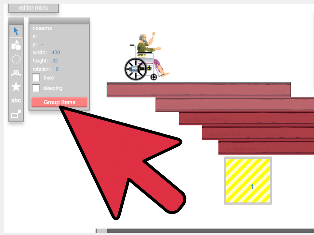 Imagen Titulada Play Happy Wheels Step - Grab Stuff In Happy Wheels - HD Wallpaper 
