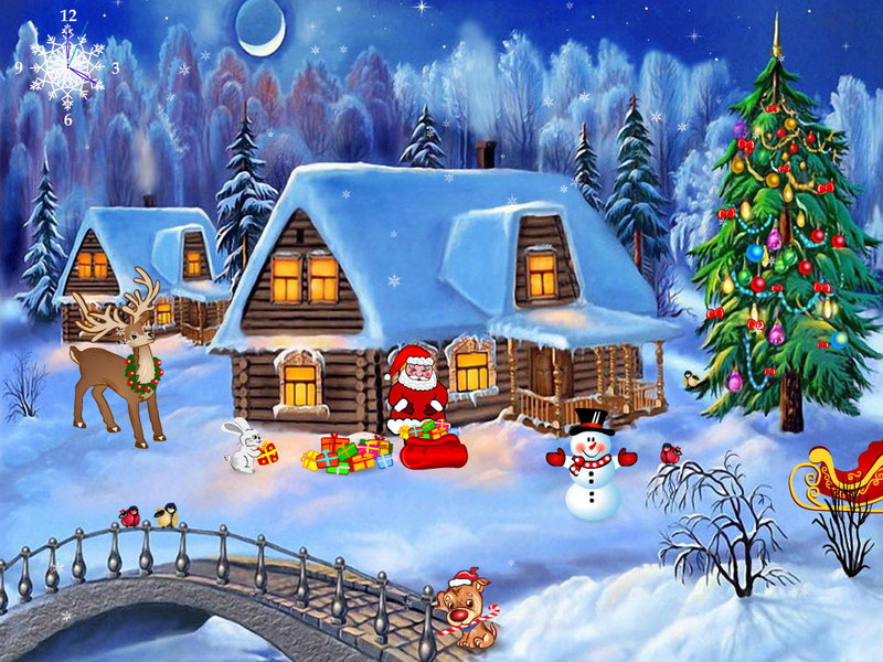 Animated Free Christmas Screensavers - HD Wallpaper 