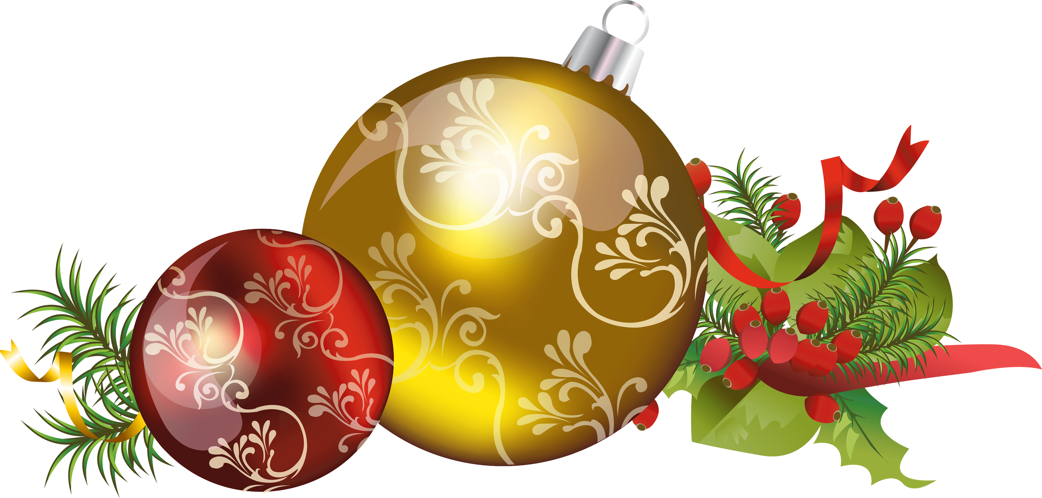 Christmas Decoration Png Christmas Balls Png Transparent 3525x1686 Wallpaper Teahub Io
