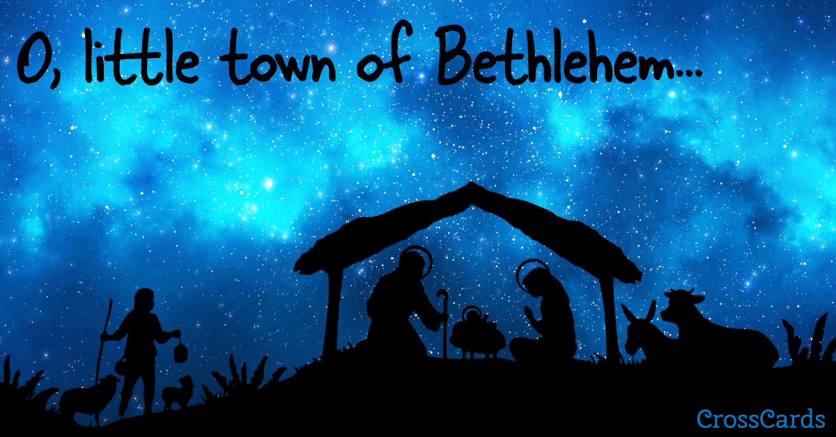 O Little Town Of Bethlehem - Free Christmas Ecards - HD Wallpaper 