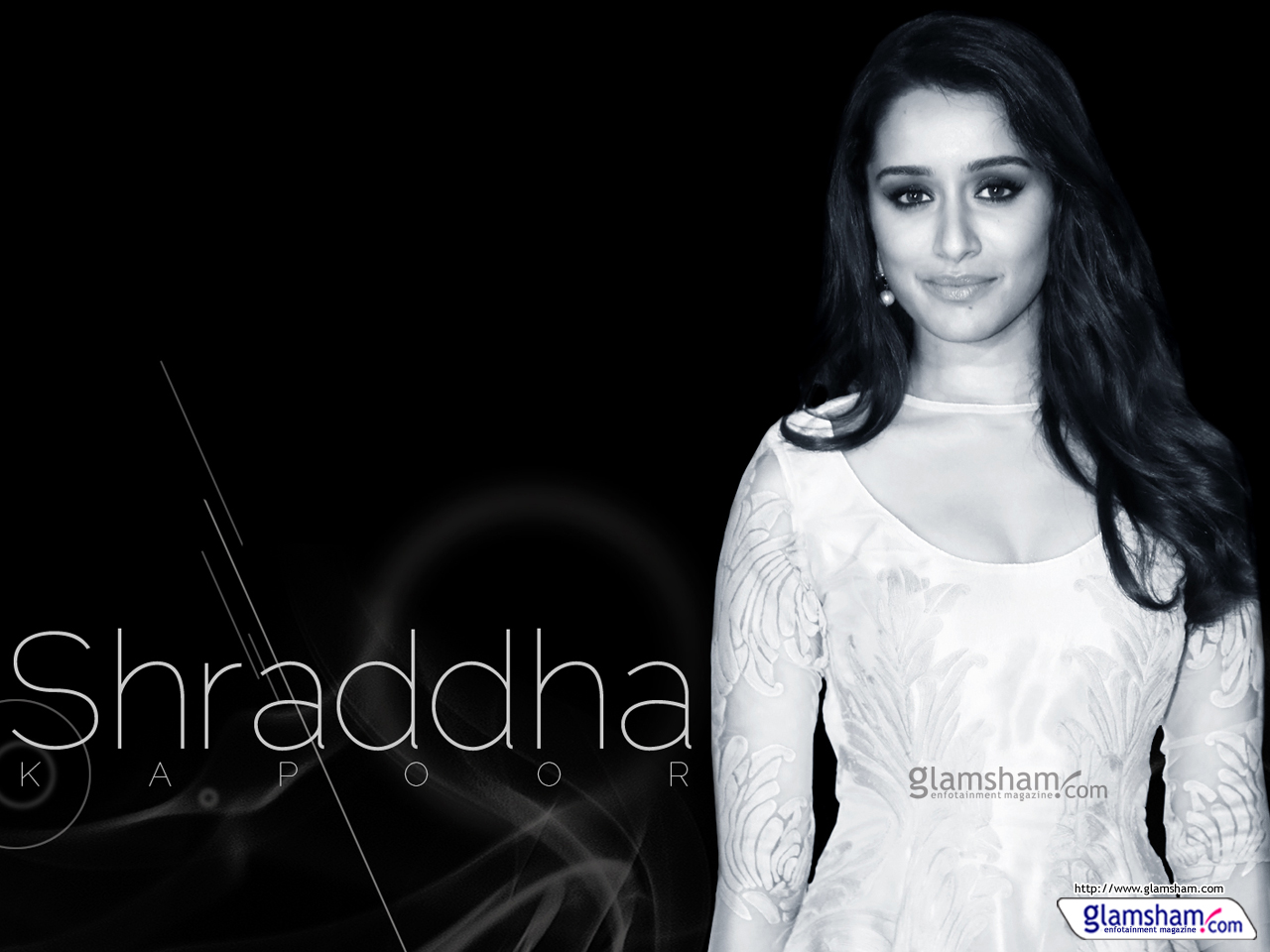 Shraddha Kapoor Black And White - HD Wallpaper 