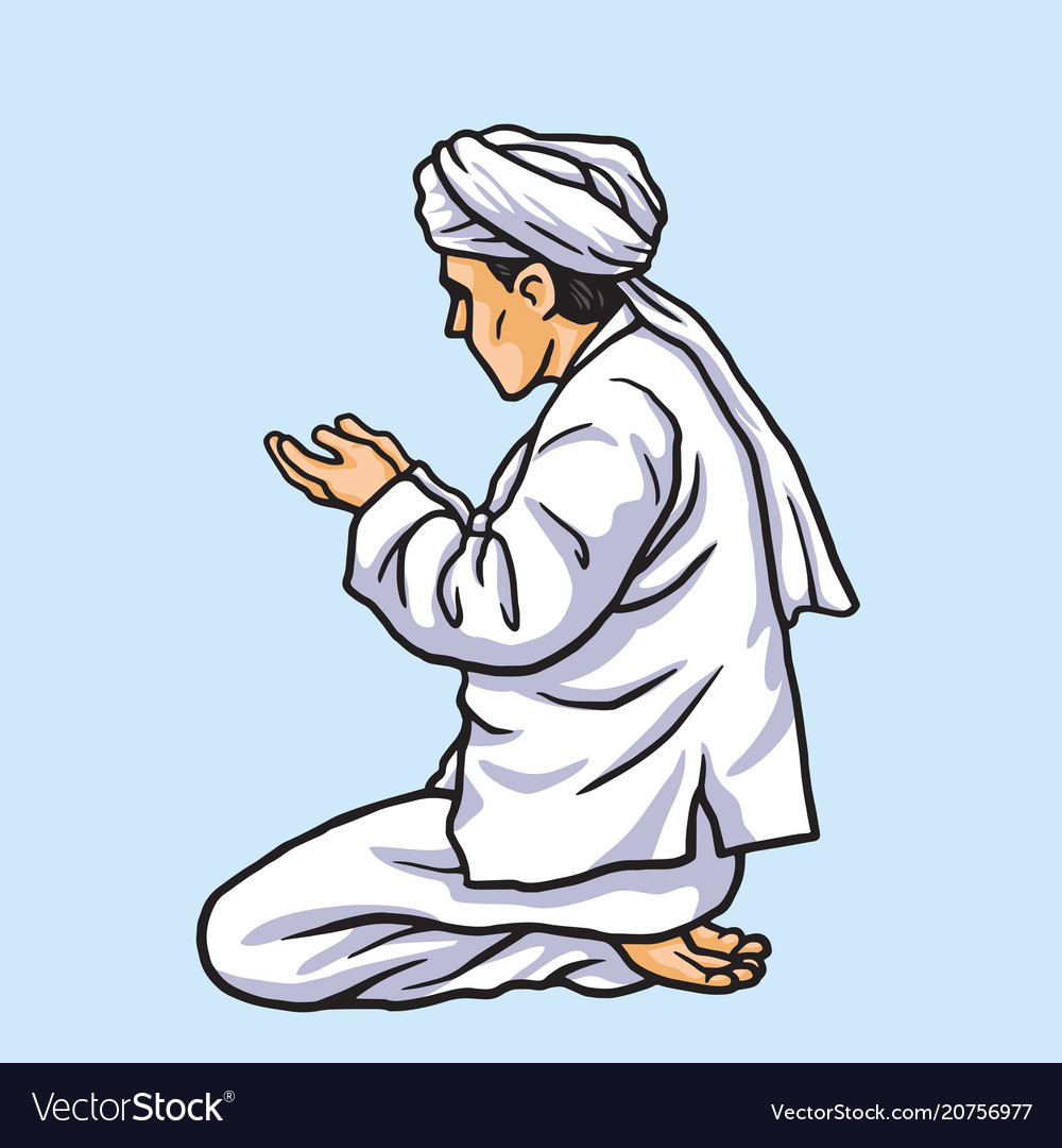 Praying To Mecca Cartoon - HD Wallpaper 