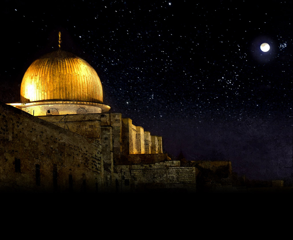 Ramadhan - Masjid Al Aqsa Night - HD Wallpaper 