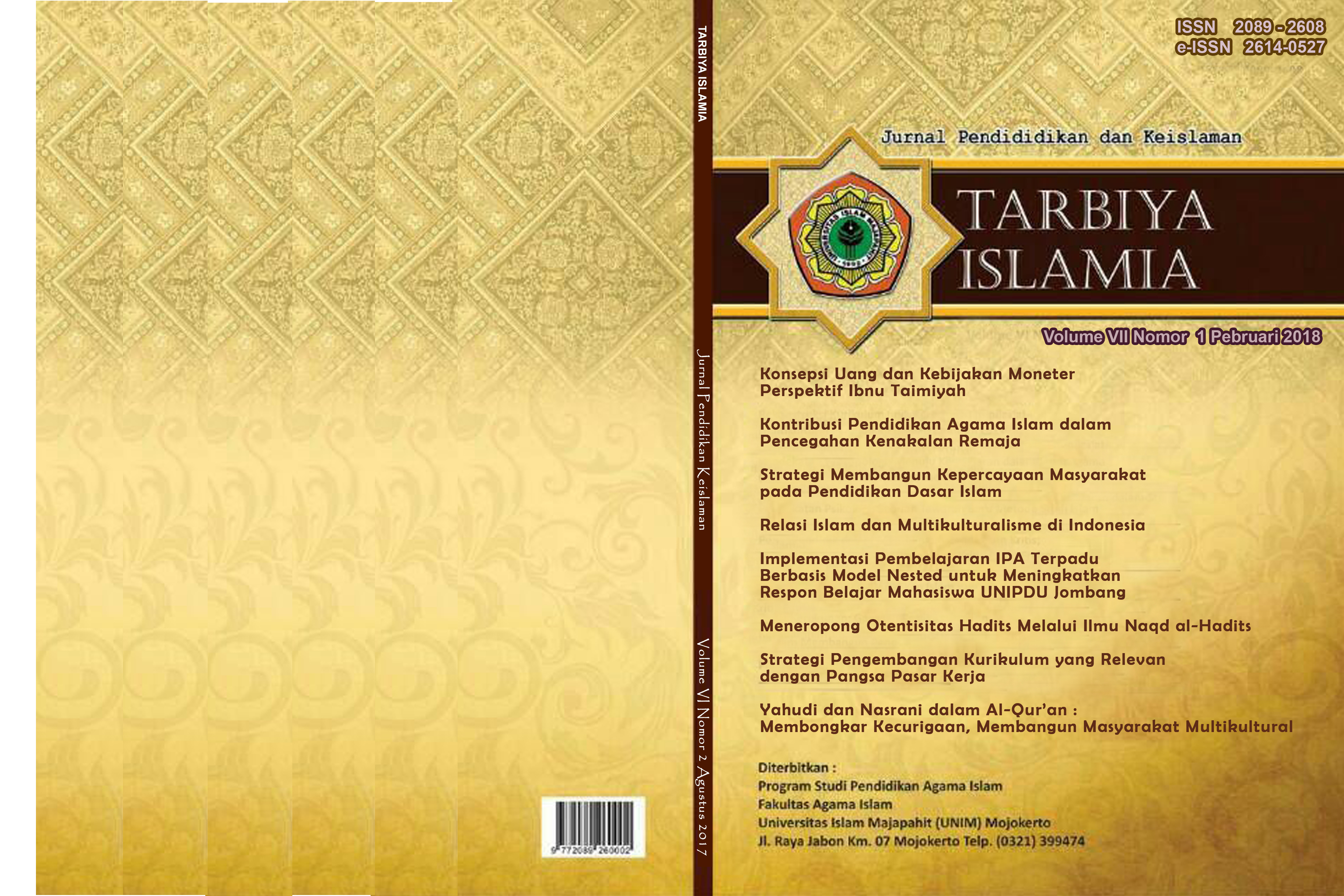 Jurnal Tarbiyah Islamiyah - HD Wallpaper 