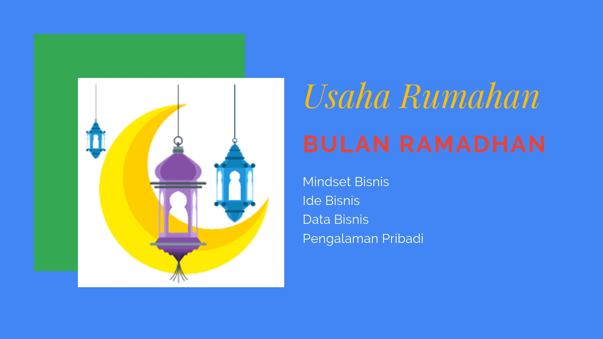Usaha Rumahan Bulan Ramadhan - Graphic Design - HD Wallpaper 