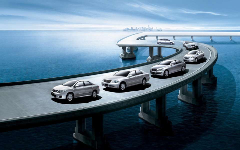 Cars By The Ocean - HD Wallpaper 