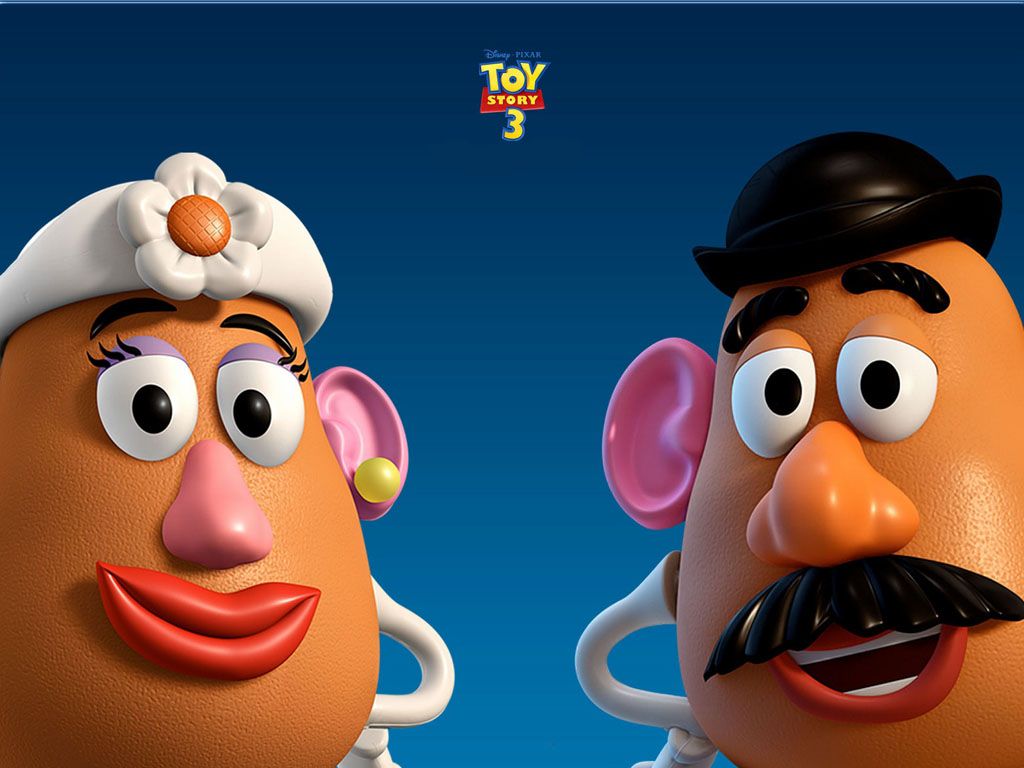 Mr And Mrs Potatohead Headshots Wallpaper - Mister E Miss Potato - HD Wallpaper 