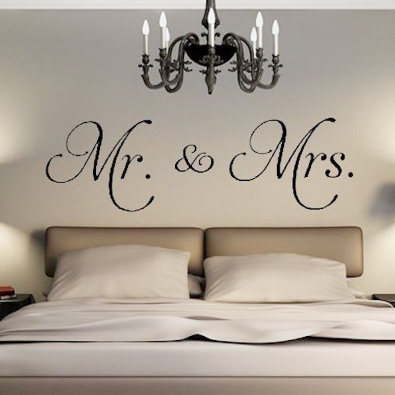 Mr And Mrs Wall Stickers - HD Wallpaper 