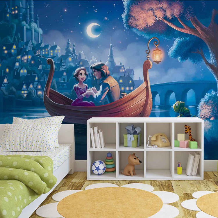 Disney Princesses Rapunzel Wallpaper Mural - Adesivos De Parede Fortnite - HD Wallpaper 