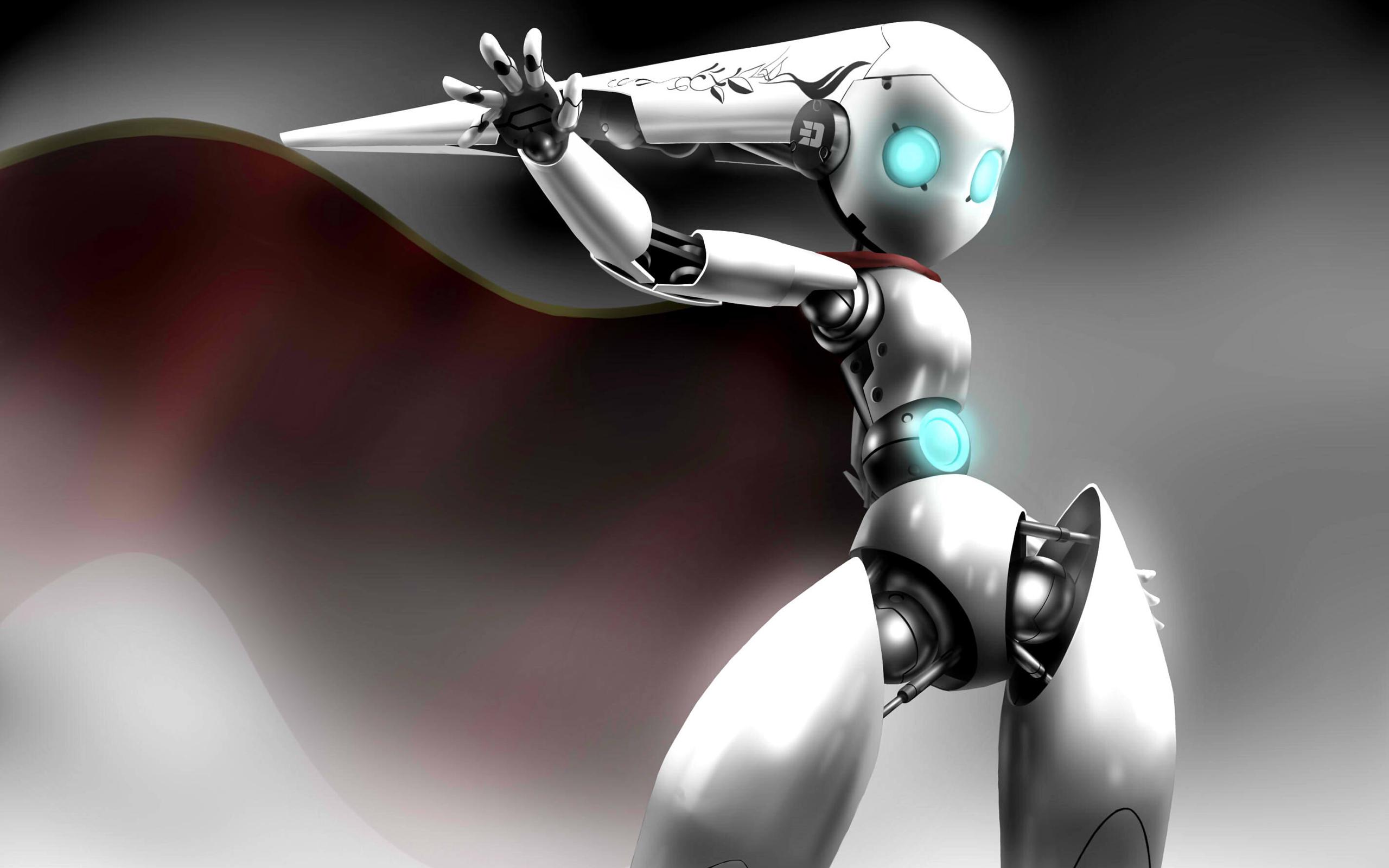 Robot Wallpaper - Sci Fi Fantasy Robot - HD Wallpaper 