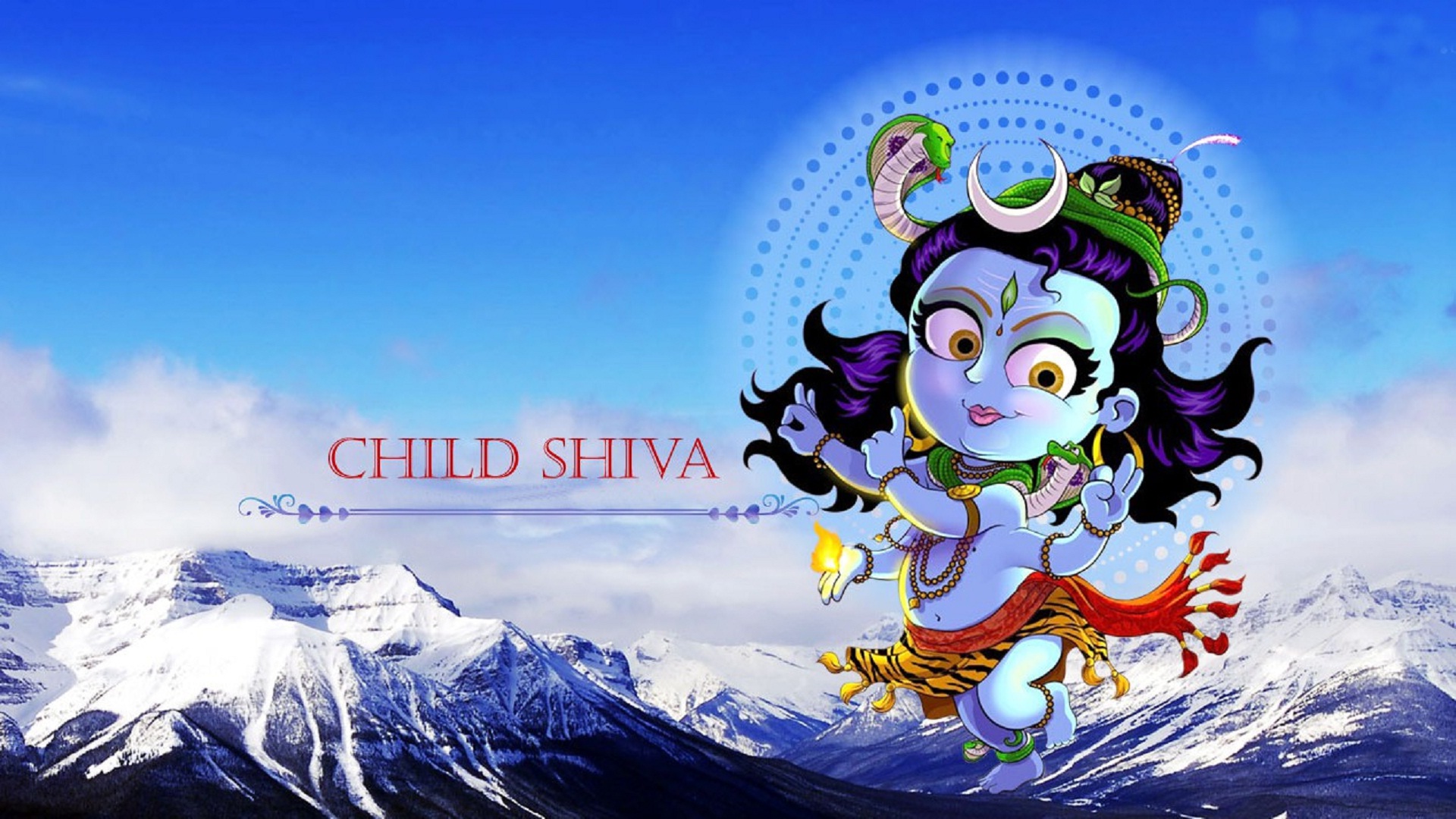 Child Shiva Hd Wallpapers - Lord Shiva Parvathi Animated Hd - HD Wallpaper 