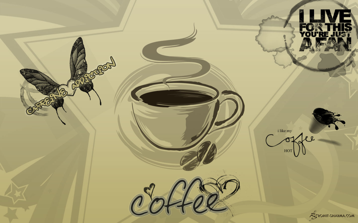 Rohit Name Live Wallpaper - Free Vector Coffee - HD Wallpaper 