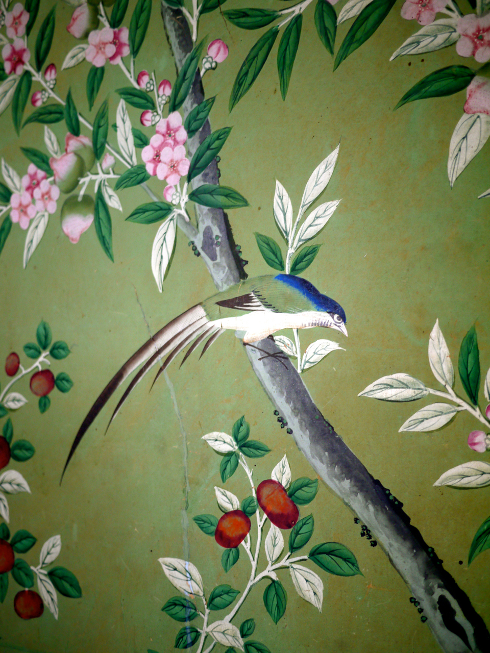 Broughton Castle Bedroom Wallpaper - Honeysuckle - HD Wallpaper 