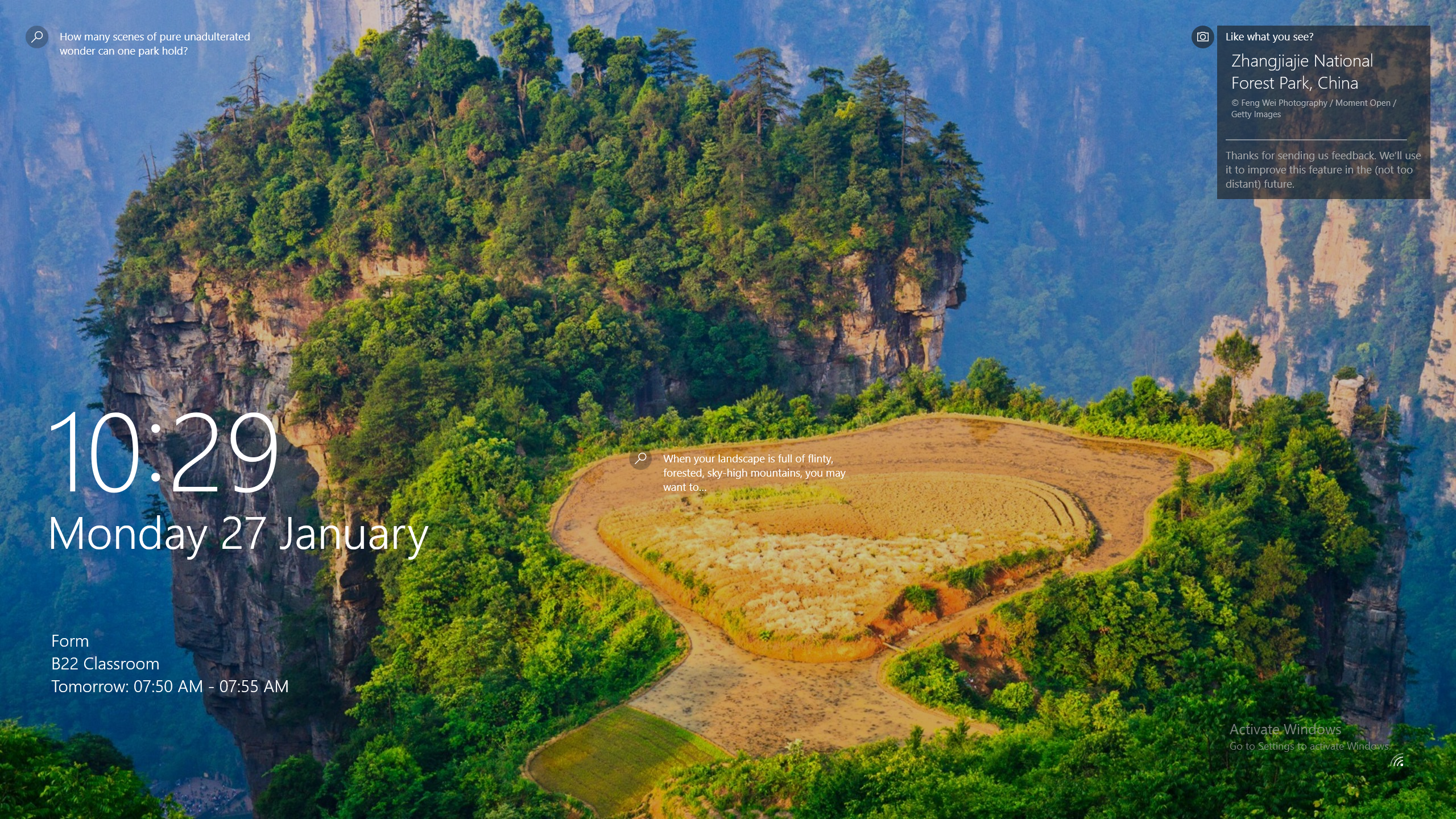 Zhangjiajie National Forest Park Rice Field - HD Wallpaper 