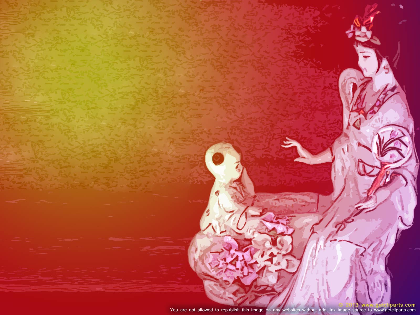 Chinese Art Template - Asia Powerpoint Background - HD Wallpaper 