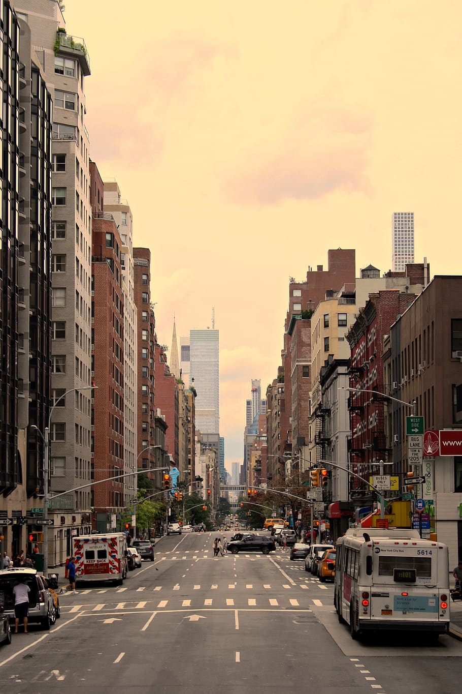 New York, America, City, Traffic, Autos, Downtown, - HD Wallpaper 