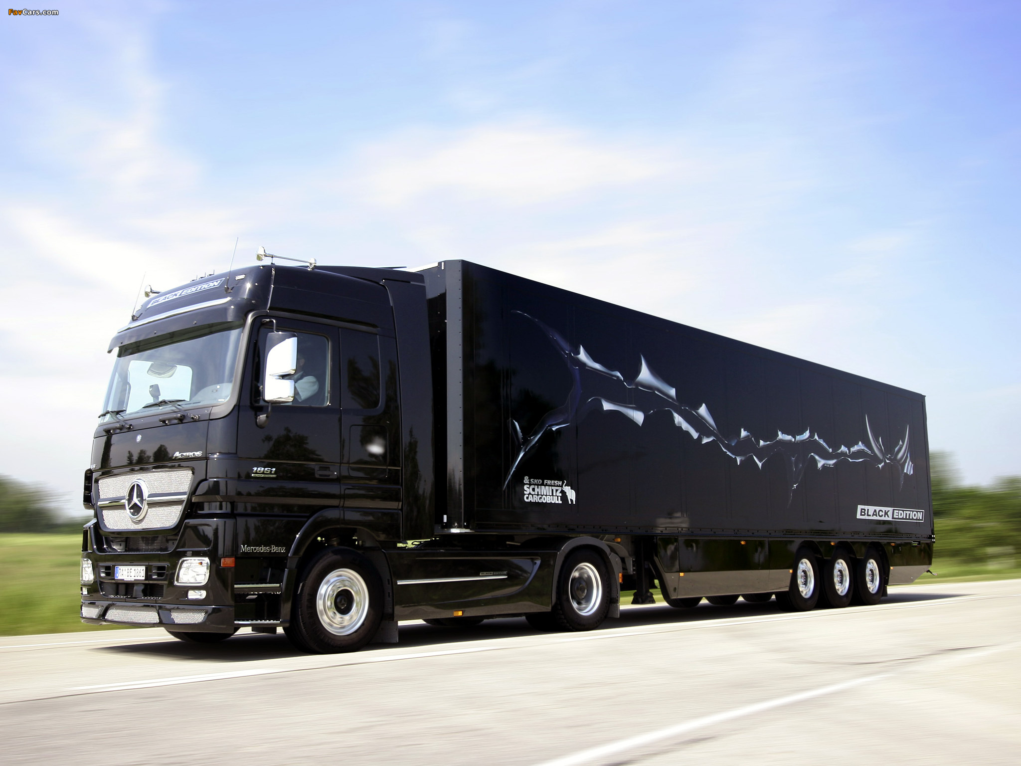 Images Of Mercedes-benz Actros 1861 Ls Black Edition - Transport Mrsevic Doo Nis - HD Wallpaper 