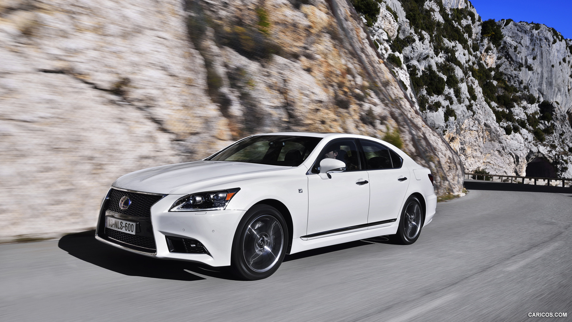 Lexus 2013 Ls Wallpaper Lexus Ls 2014 White - Lexus Ls F Sport 2013 - HD Wallpaper 