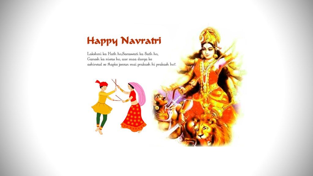 Navratri Maa Durga Hd Images Wallpapers Free Download - Happy Navratri Wallpaper Hd - HD Wallpaper 