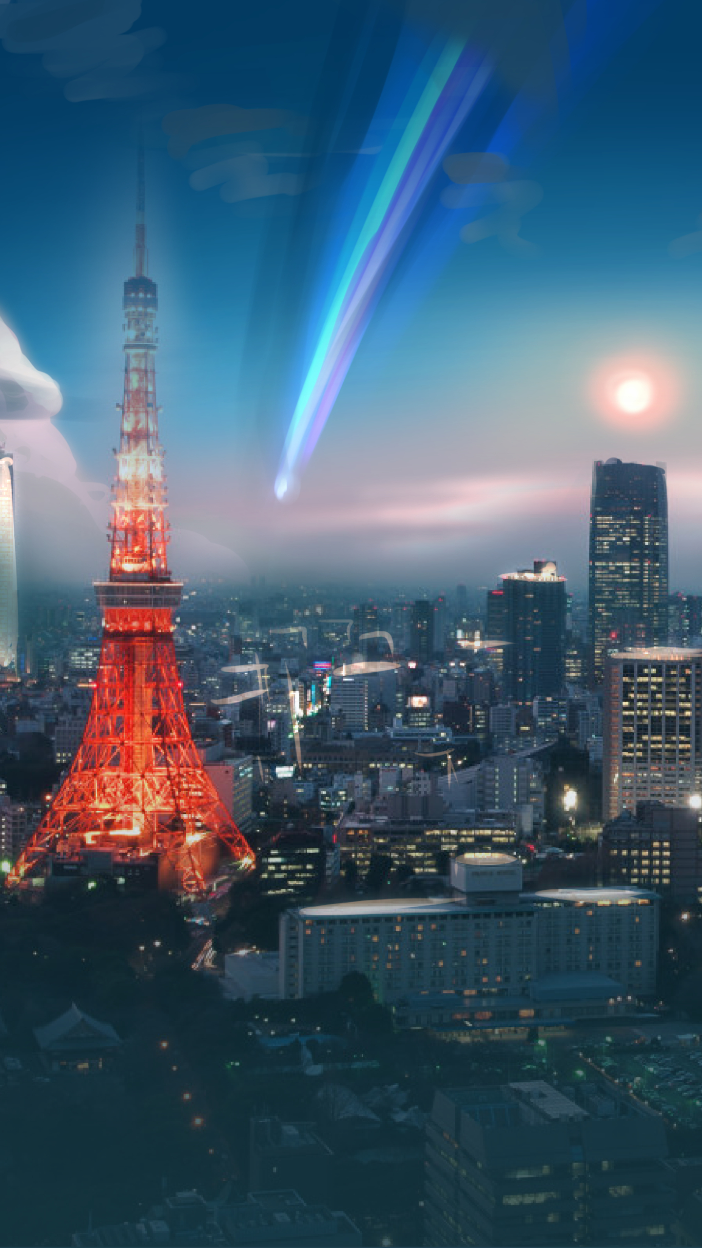 Tokyo Tower In Your Name - HD Wallpaper 