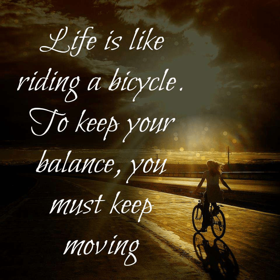 Life Is Bicycle Quote - HD Wallpaper 
