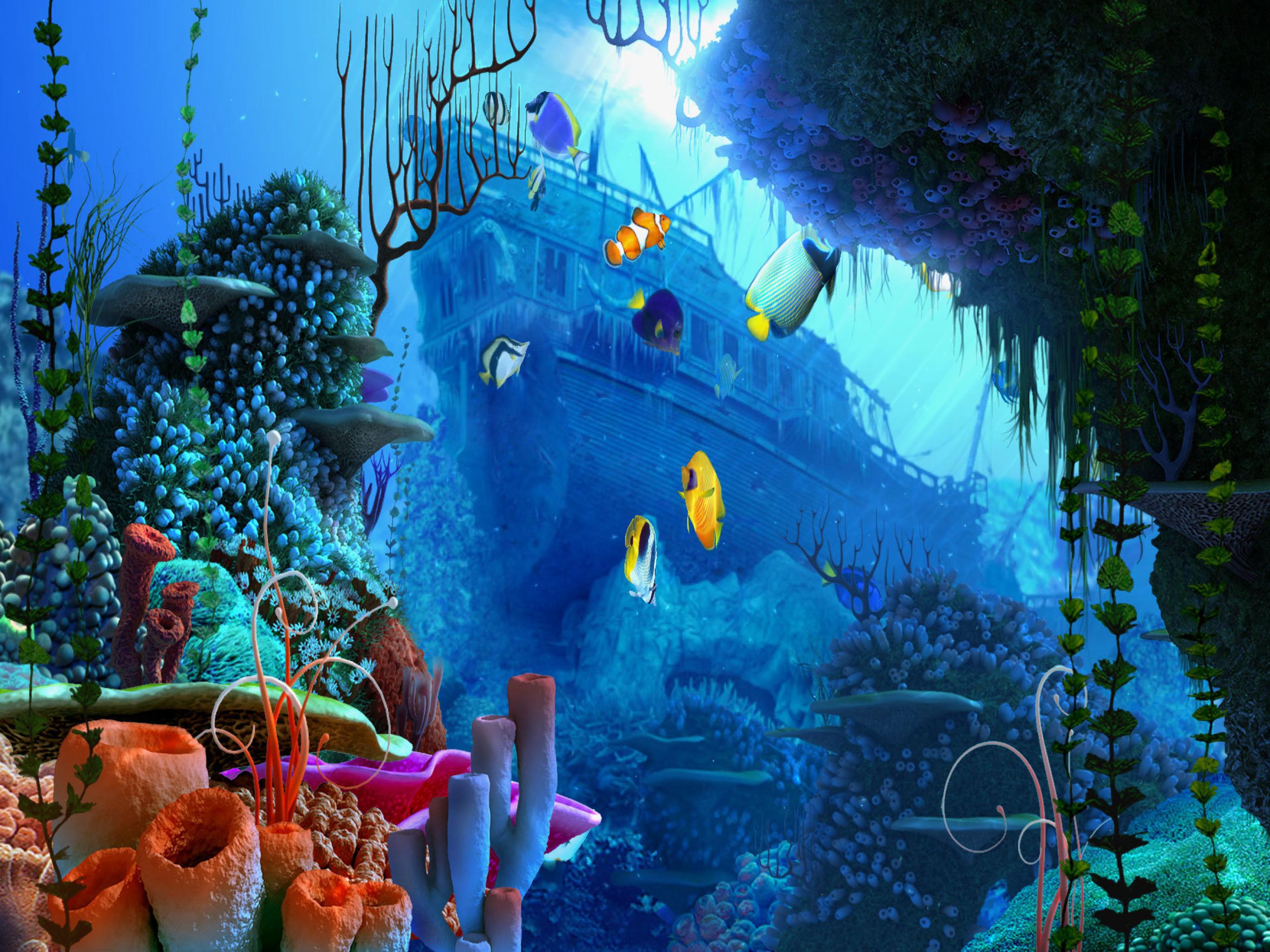 Wallpaper Bergerak Aquarium 3d Image Num 5