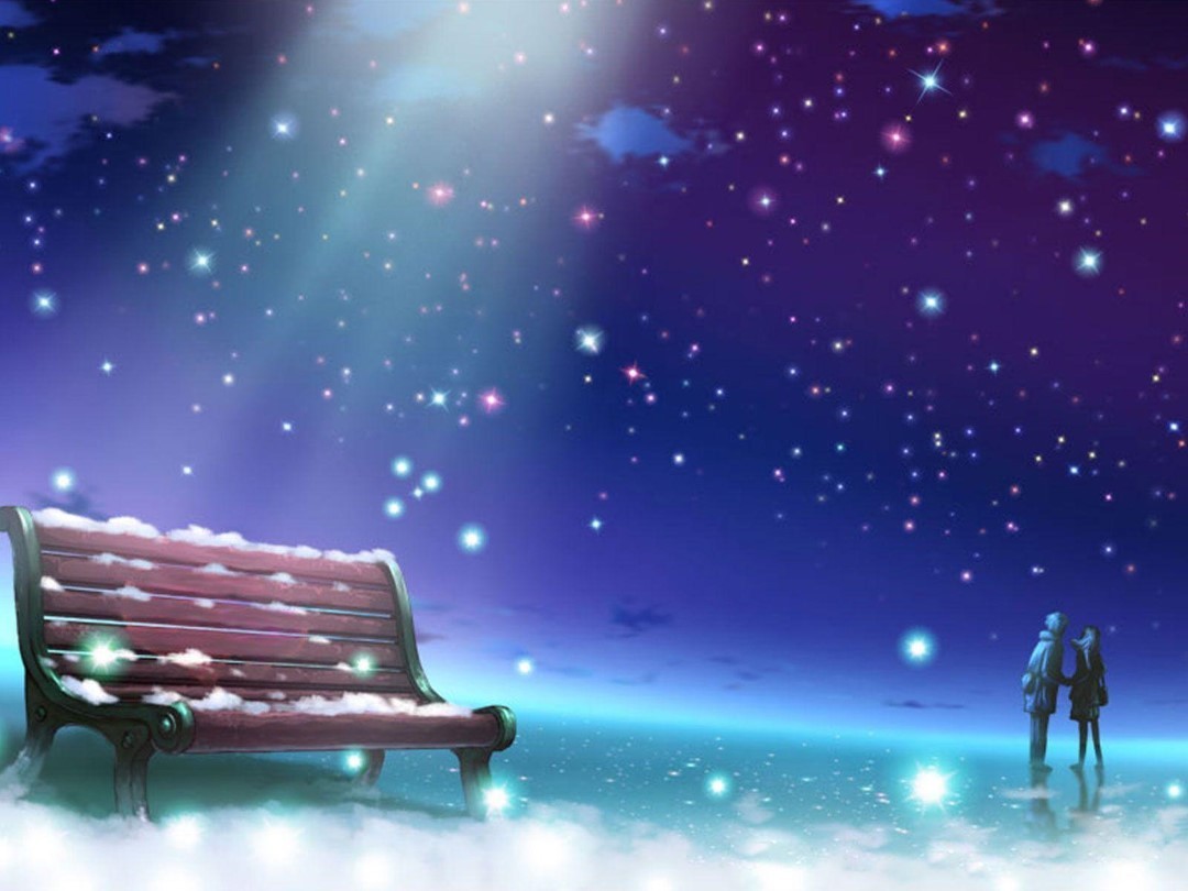 Gambar Anime Romantis Saat Hujan 1 3a5fe - Romantic Background Wallpaper Love - HD Wallpaper 