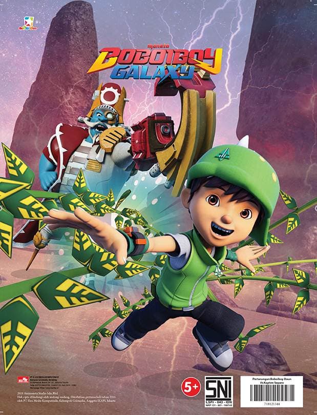 Boboiboy Galaxy Boboiboy Daun - HD Wallpaper 