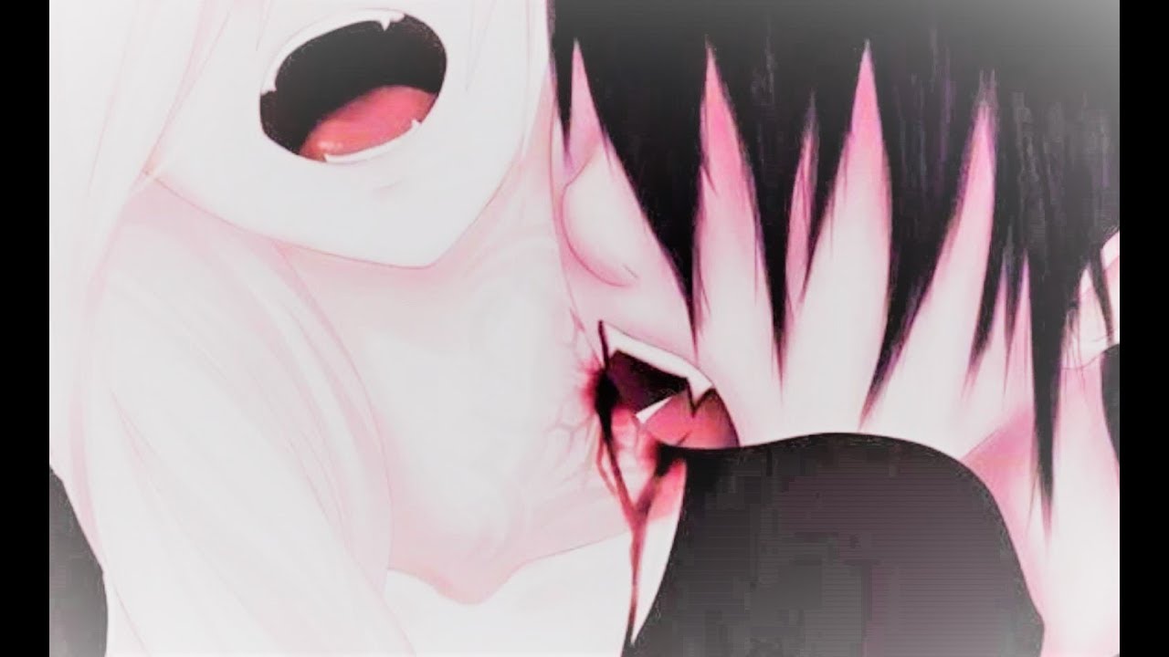 Vampire Love Anime Couple - HD Wallpaper 
