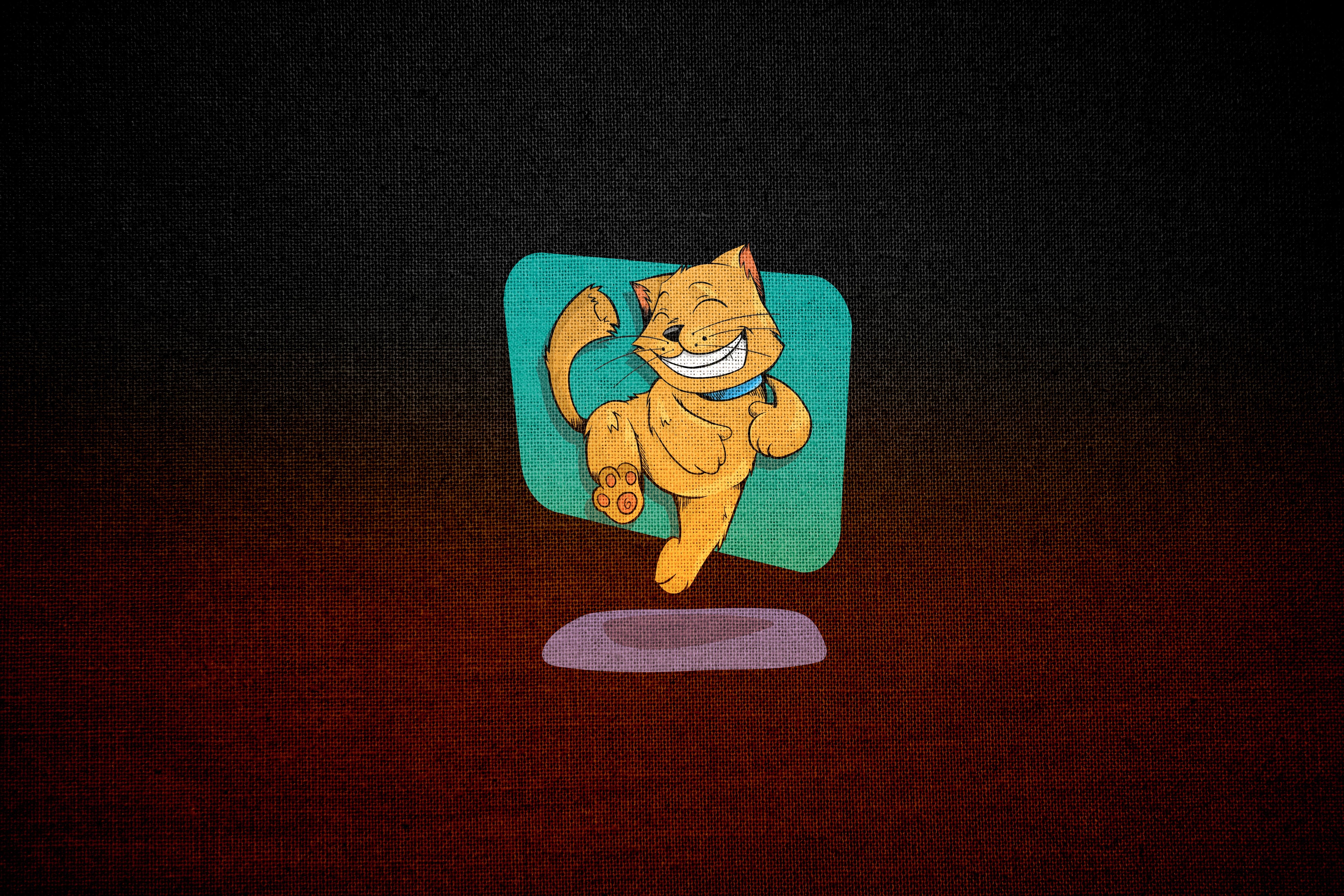 Kucing, Seni, Bahagia, Stiker - Wallpaper - HD Wallpaper 